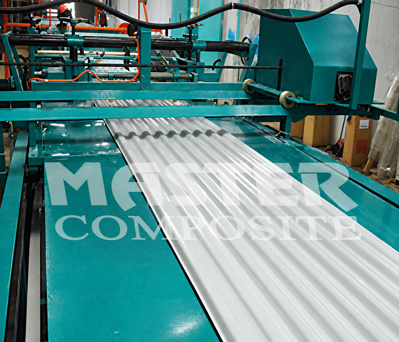 Fibreglass tanks in a production facility